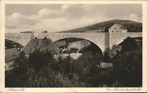 dd42322 Loebau Sachsen Hindenburgbruecke Kategorie. Loebau Alte Ansichtskarten