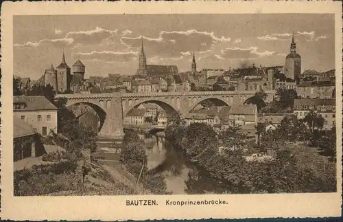 Bautzen Kronprinzenbruecke Kat. Bautzen