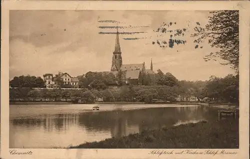 Chemnitz Schlossteich Schloss Miramar Kat. Chemnitz