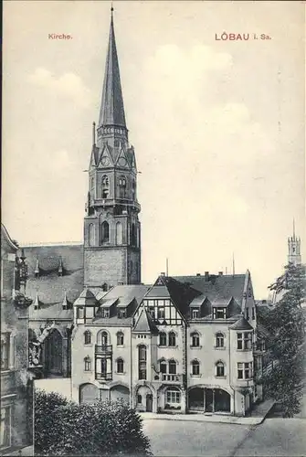 dd42427 Loebau Sachsen Kirche Kategorie. Loebau Alte Ansichtskarten