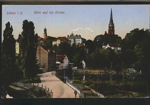 dd42438 Loebau Sachsen Kirche Kategorie. Loebau Alte Ansichtskarten