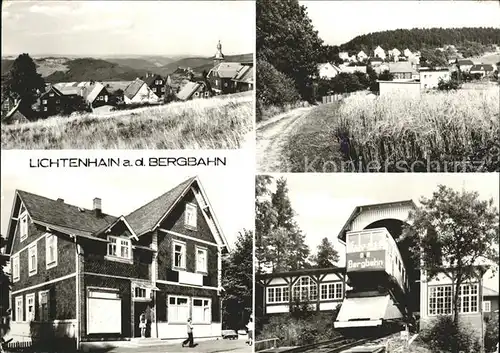 Lichtenhain Bergbahn Panorama Bergbahn / Oberweissbach Thueringer Wald /Saalfeld-Rudolstadt LKR