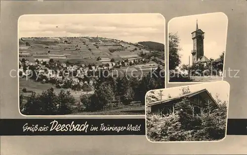Deesbach Panorama und Teilansichten Kat. Deesbach