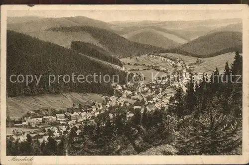 Kammerberg Manebach Panorama vom Goethepfad Kat. Ilmenau