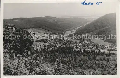 Manebach Panorama Kat. Ilmenau