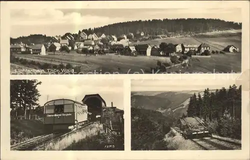 Lichtenhain Bergbahn Gesamtansicht mit Oberweissbacher Bergbahn / Oberweissbach Thueringer Wald /Saalfeld-Rudolstadt LKR