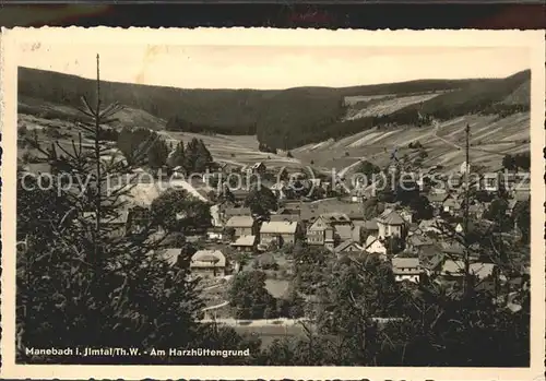 Manebach Am Harzhuettengrund Kat. Ilmenau