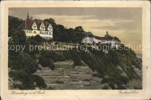 Dornburg Saale Goetheschloss Kat. Dornburg Saale