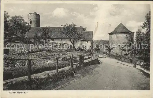 Neuhaus Rennweg Ruine Neuhaus Kat. Neuhaus Rennweg