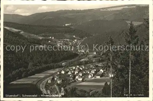 Sitzendorf Thueringen Hindenburgblick Kat. Sitzendorf Schwarzatal