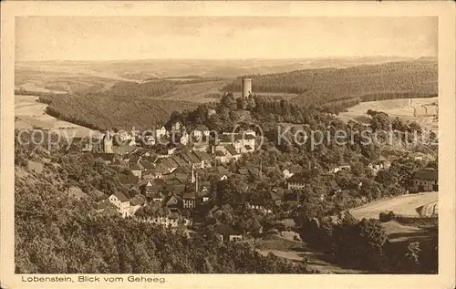 Bad Lobenstein Thueringen Blick vom Geheeg Kat. Bad Lobenstein