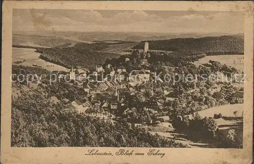 Bad Lobenstein Thueringen Blick vom Geheeg Kat. Bad Lobenstein