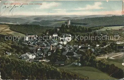 Bad Lobenstein Thueringen Blick vom Geheeg Kat. Bad Lobenstein