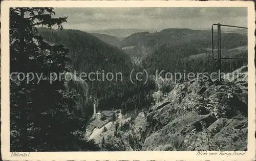 Bad Lobenstein Thueringen Hoellental Blick vom Koenig David Kat. Bad Lobenstein