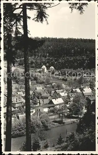 Sitzendorf Thueringen Teilansicht Kat. Sitzendorf Schwarzatal