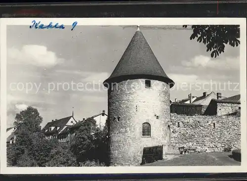 Kahla Thueringen Alte Stadtmauer Turm Kat. Kahla Thueringen