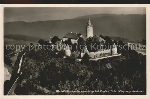 Kahla Thueringen Leuchtenburg Fliegeraufnahme Kat. Kahla Thueringen