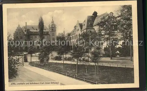 Jena Lesehalle Volkshaus Carl Zeiss Stiftung Kat. Jena