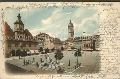 Jena Marktplatz Bismarckbrunnen Kat. Jena