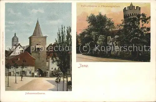 Jena Johannesturm Pulverturm und Fuerstengraben Kat. Jena