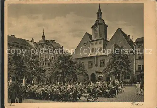 Jena Rathaus Marktplatz Studentischer Fruehschoppen Kat. Jena