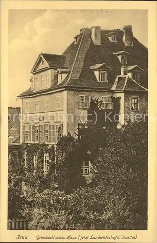 Jena Griesbach`sches Haus  Kat. Jena