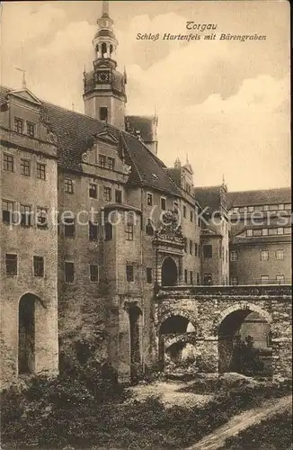 Torgau Schloss Hartenfels Baerengraben Kat. Torgau