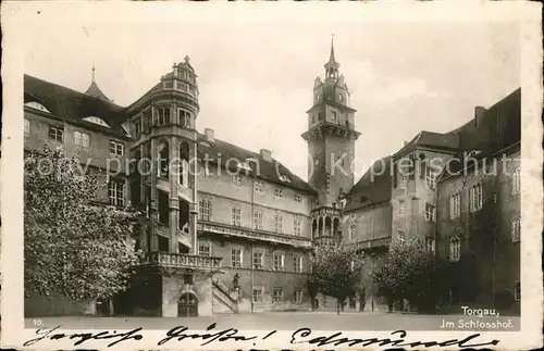 Torgau Wendelstein Schlosshof Schloss Hartenfels Kat. Torgau