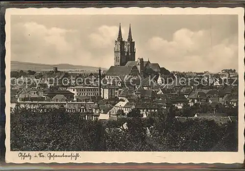 Oschatz Gesamtansicht mit St. Aegidien Kirche Kat. Oschatz