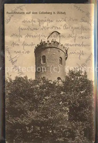 Oschatz Aussichtsturm auf dem Collmberg Kat. Oschatz