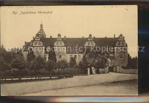 Wermsdorf Hubertusburg barockes Jagdschloss Feldpost Kat. Wermsdorf