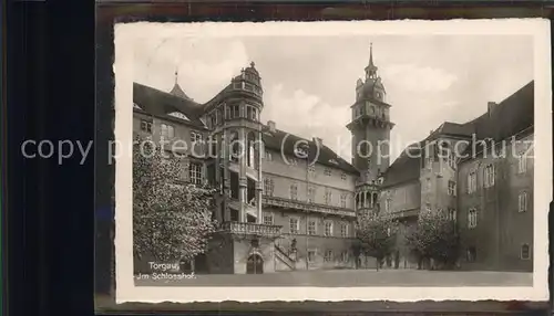 Torgau Wendelstein Schlosshof Schloss Hartenfels Kat. Torgau