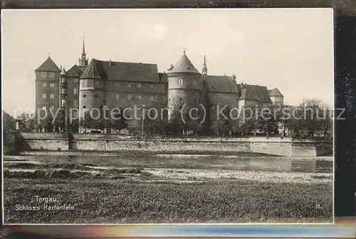 Torgau Schloss Hartenfels Elbe Trinks Postkarte Kat. Torgau