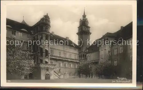 Torgau Wendelstein im Schlosshof Schloss Hartenfels Kat. Torgau