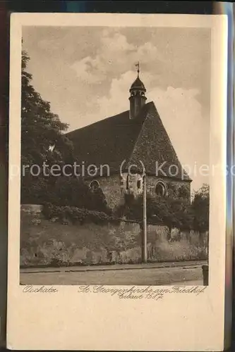 Oschatz St. Georgenkirche am Friedhof erbaut 1587 Heimatschutz Postkarte Kat. Oschatz