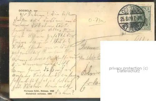 Doebeln Koenigstrasse Kat. Doebeln