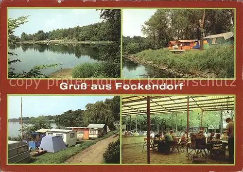 Fockendorf Altenburg Zeltplatz am Stausee Kat. Fockendorf Altenburg