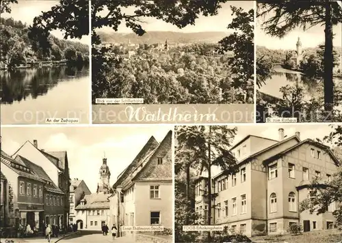 Waldheim Sachsen Ernst Thaelmann Strasse u.FDGB Erholungsheim Kat. Waldheim Sachsen