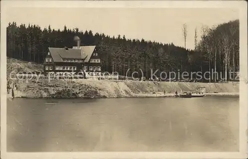 Waldheim Sachsen Zschopau Tallsperre mit Gaststaette Kriebstein Kat. Waldheim Sachsen