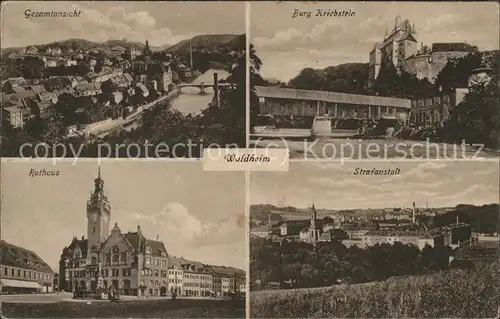 Waldheim Sachsen Rathaus u.Strafanstalt Kat. Waldheim Sachsen