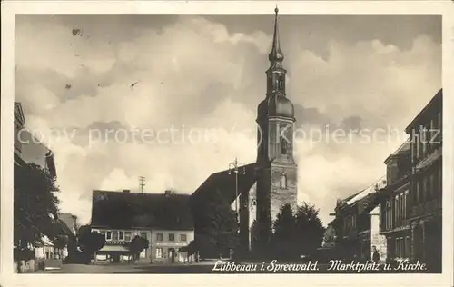 Luebbenau Spreewald Marktplatz Kirche Kat. Luebbenau