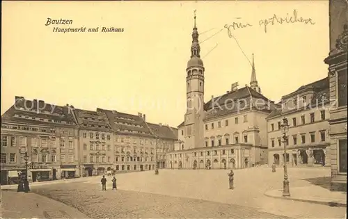 Bautzen Hauptmarkt Rathaus Kat. Bautzen