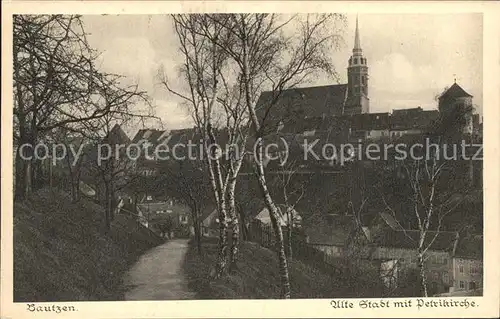 Bautzen Altstadt Petrikirche Heimatschutz Postkarte Kat. Bautzen