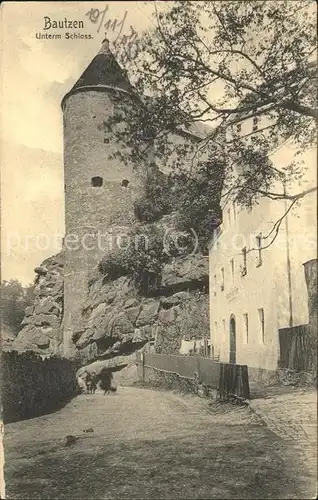 Bautzen Muehlstrasse Schloss Ortenburg Turm Kat. Bautzen