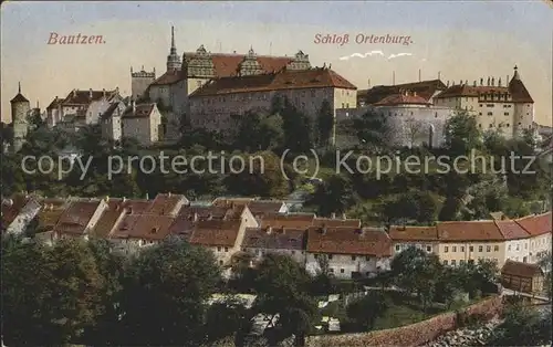 Bautzen Altstadt Spreeufer Schloss Ortenburg Kat. Bautzen