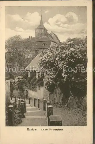 Bautzen Partie an der Fischerpforte Kat. Bautzen