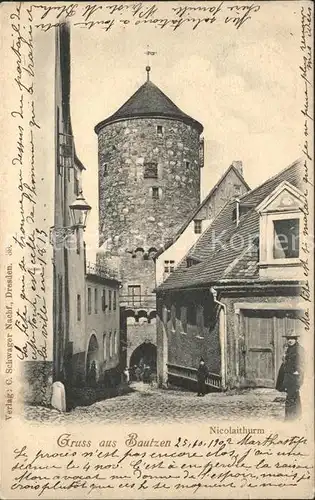 Bautzen Nicolaiturm Tor Kat. Bautzen