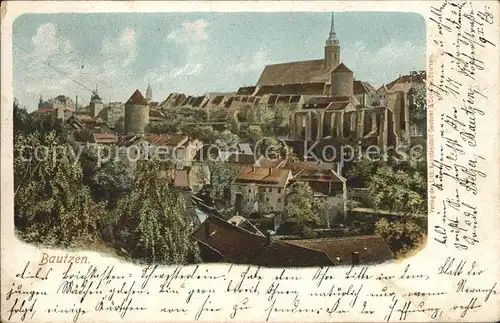 Bautzen Altstadt Nicolai Ruine Kirche Turm Kat. Bautzen