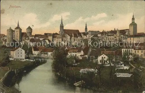 Bautzen Altstadt Alte Wasserkunst Michaeliskirche Spree Turm Kat. Bautzen