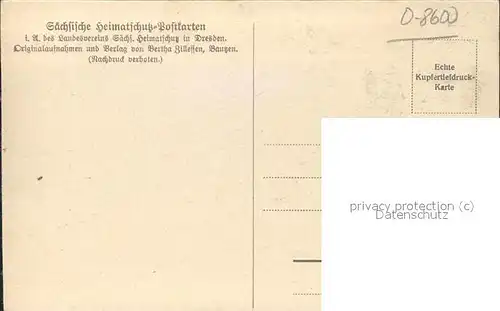 Bautzen Liebfrauenkirche Heimatschutz Postkarte Kupfertiefdruck Kat. Bautzen